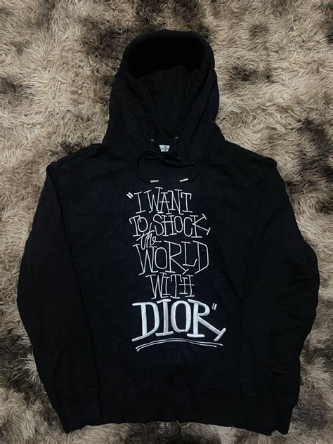 dior shock the world hoodie|christian Dior hoodies.